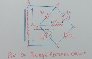 Piv of bridge rectifier circuit image