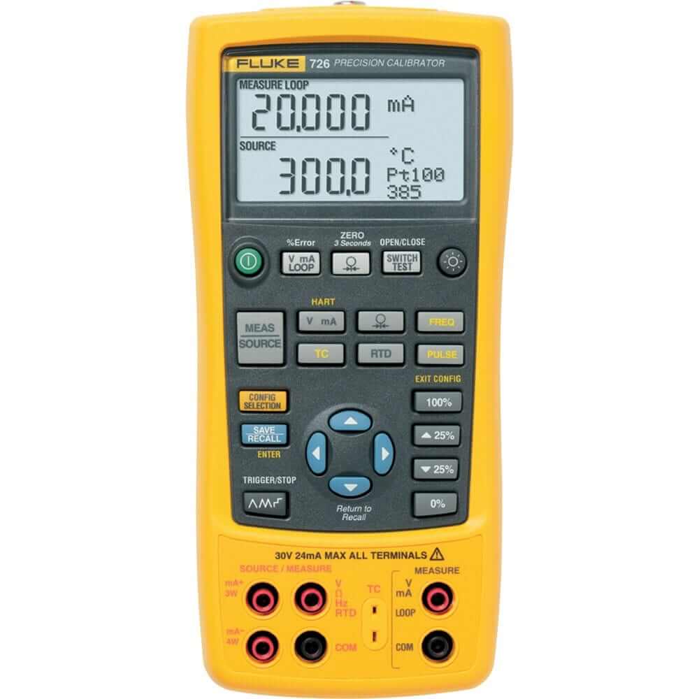 Fluke 726 calibrator Measurements: Measure mode