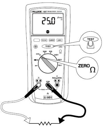 Fluke 1507 Insulation Resistance Tester: Measurements – Analyse A Meter