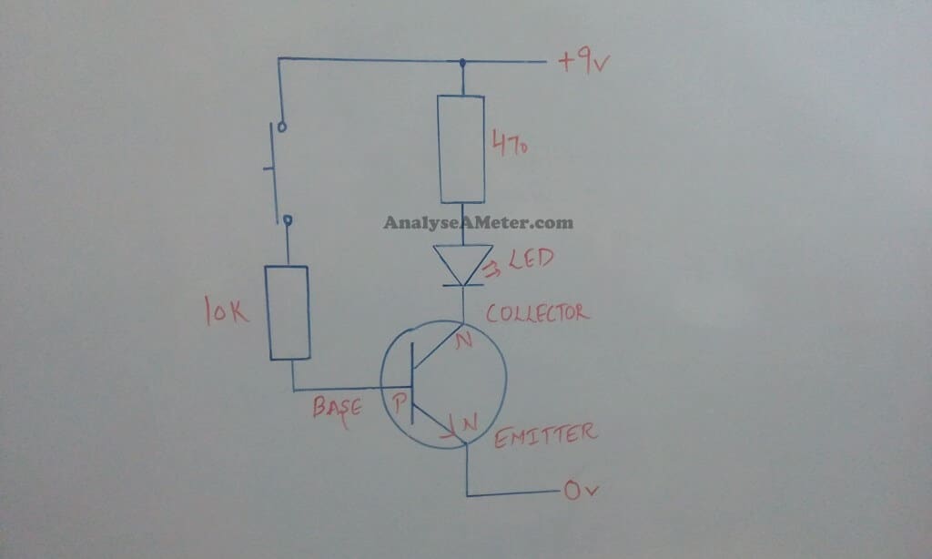 Testing a transistor as a switching circuit 