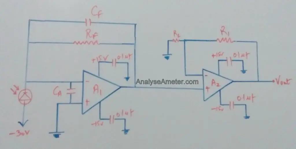 Photoconductive mode of operation circuit image