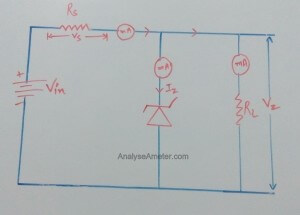 Zener diode as a voltage regulator image